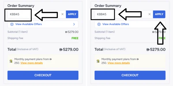Apply Noon Coupon Code KBB45